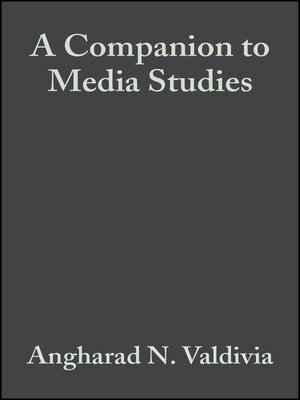cover image of A Companion to Media Studies